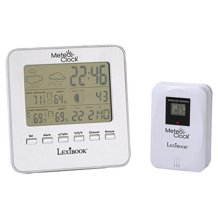 Lexibook Meteorologická stanica MeteoClock Silver