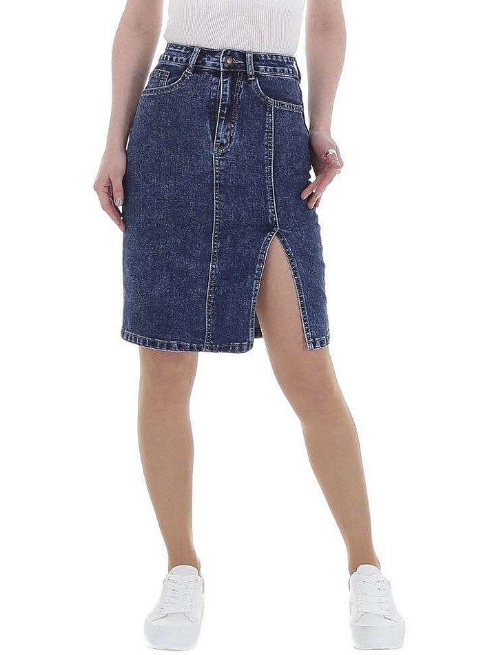 Dámska štýlová jeansová sukňa