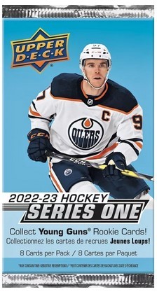 Upper Deck 2022-23 NHL Upper Deck Series One Gravity Feed balíček - hokejové karty