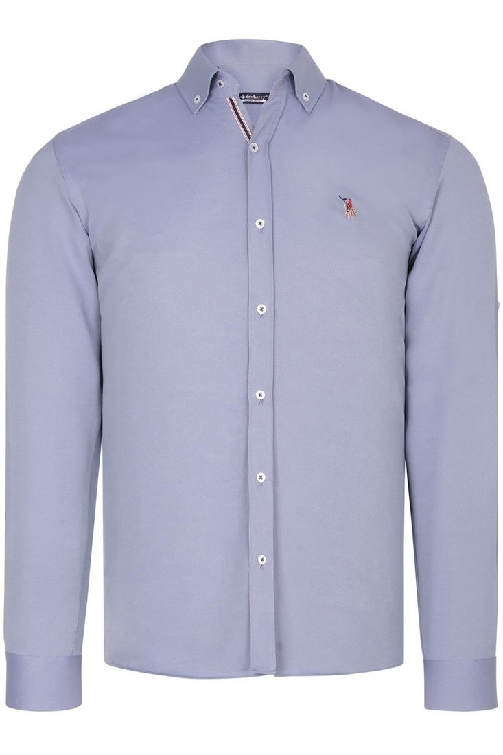 G674 DEWBERRY MENS SHIRT-GREY