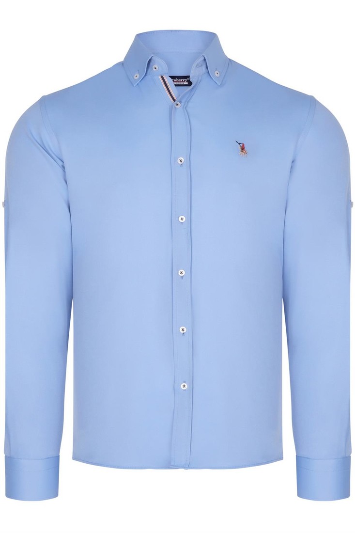G674 DEWBERRY MEN'S SHIRT-BABY BLUE