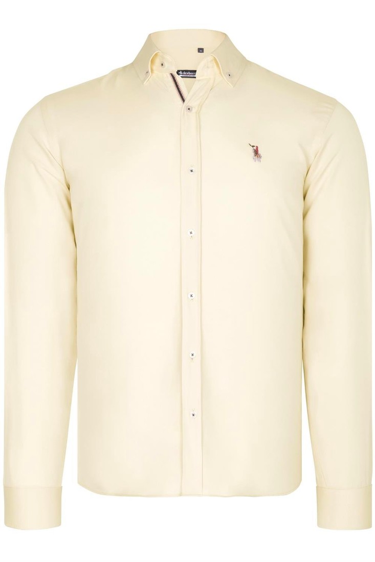 G674 DEWBERRY MENS SHIRT-YELLOW