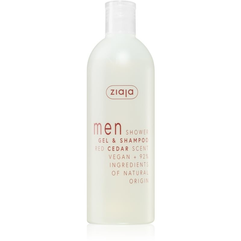 Ziaja Men šampón a sprchový gél 2 v 1 Red Cedar 400 ml