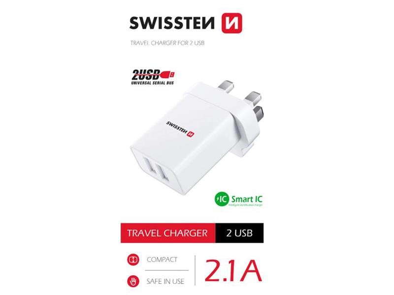 Adaptér cestovný SWISSTEN 22045100 pre použitie zo SR vo Veľkej Británii