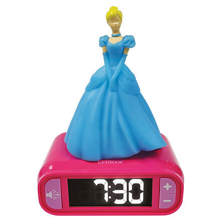 Lexibook Detský budík Disney Princess s nočným osvetlením