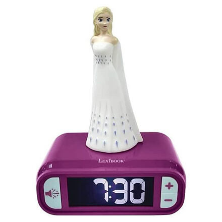 Lexibook Detský budík Disney Frozen Elsa s nočným osvetlením