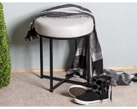 Taburet Rafael, svetlo šedý%