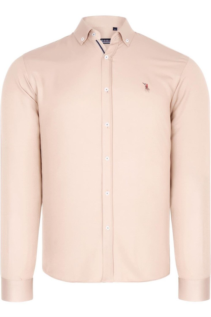 G674 DEWBERRY MENS SHIRT-BEIGE