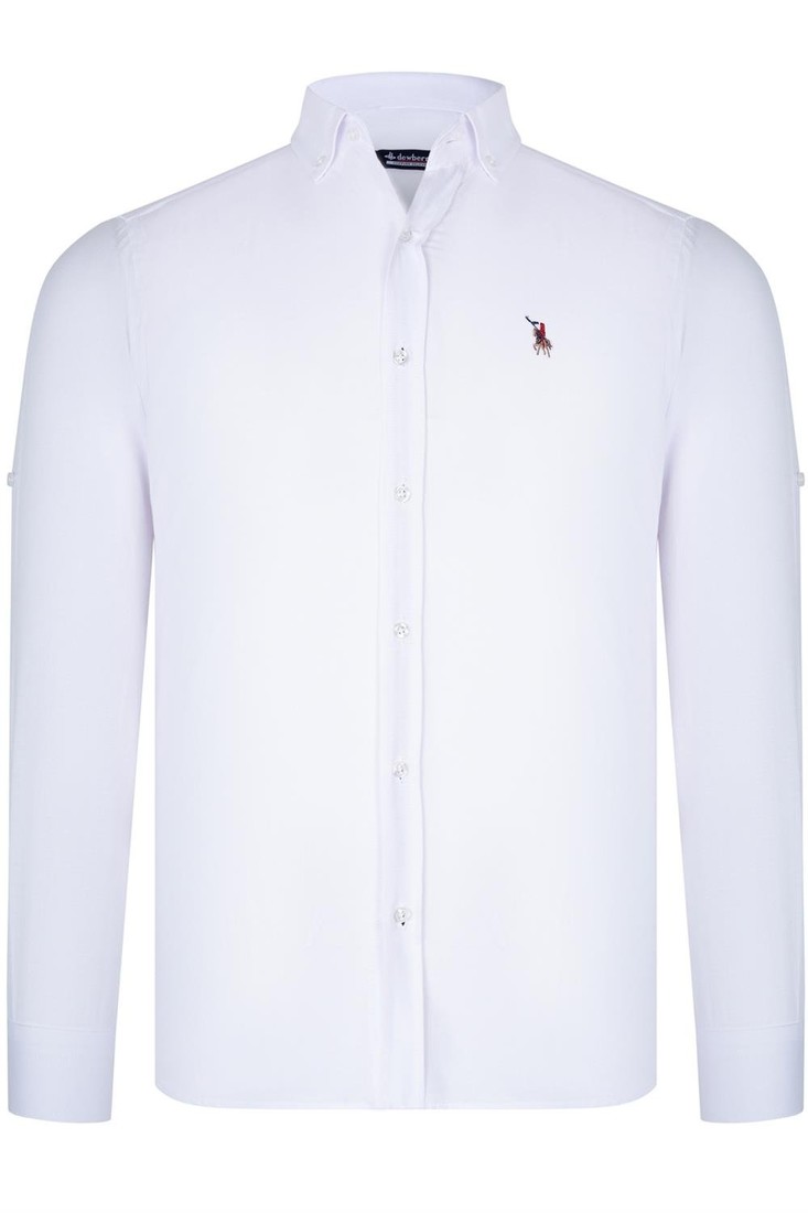 G674 DEWBERRY MENS SHIRT-WHITE OPTICAL