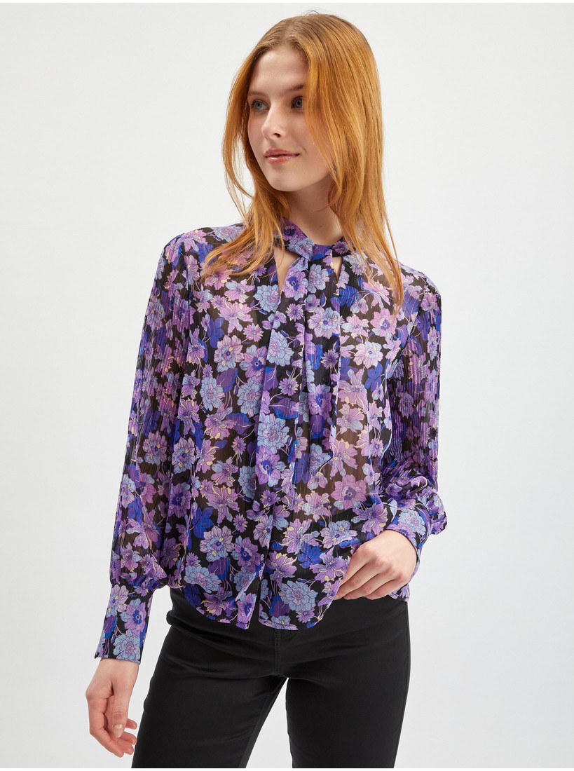 Orsay Purple Ladies Floral Blouse - Women