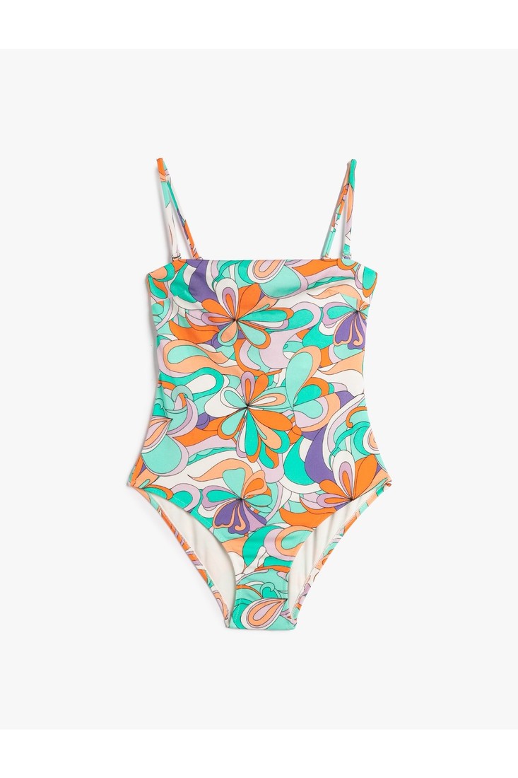 Koton Swimsuit - Turquoise - Graphic