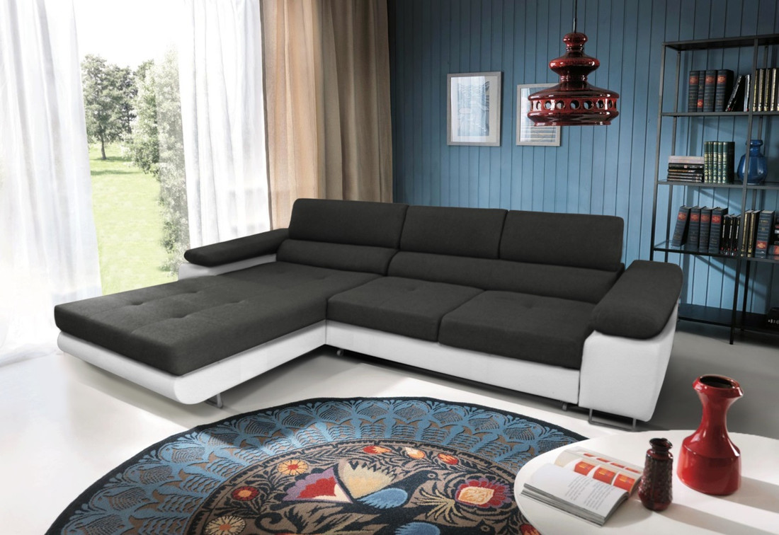 Expedo Rohová sedacia súprava DAREK mini, 280x70-90x205, sawana 14/sioux 1115, ľavá