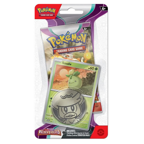Nintendo Pokémon Paldea Evolved Check Lane Blister - Smoliv
