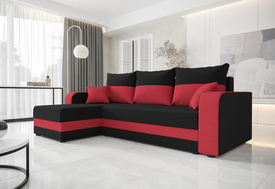 Expedo Rohová rozkládacia sedačka WETAL, 240x80x139 sawana 14/sawana 13