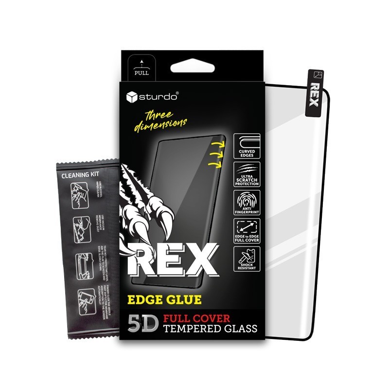Sturdo Rex ochranné sklo Samsung Galaxy S8, čierna, Edge Glue 5D