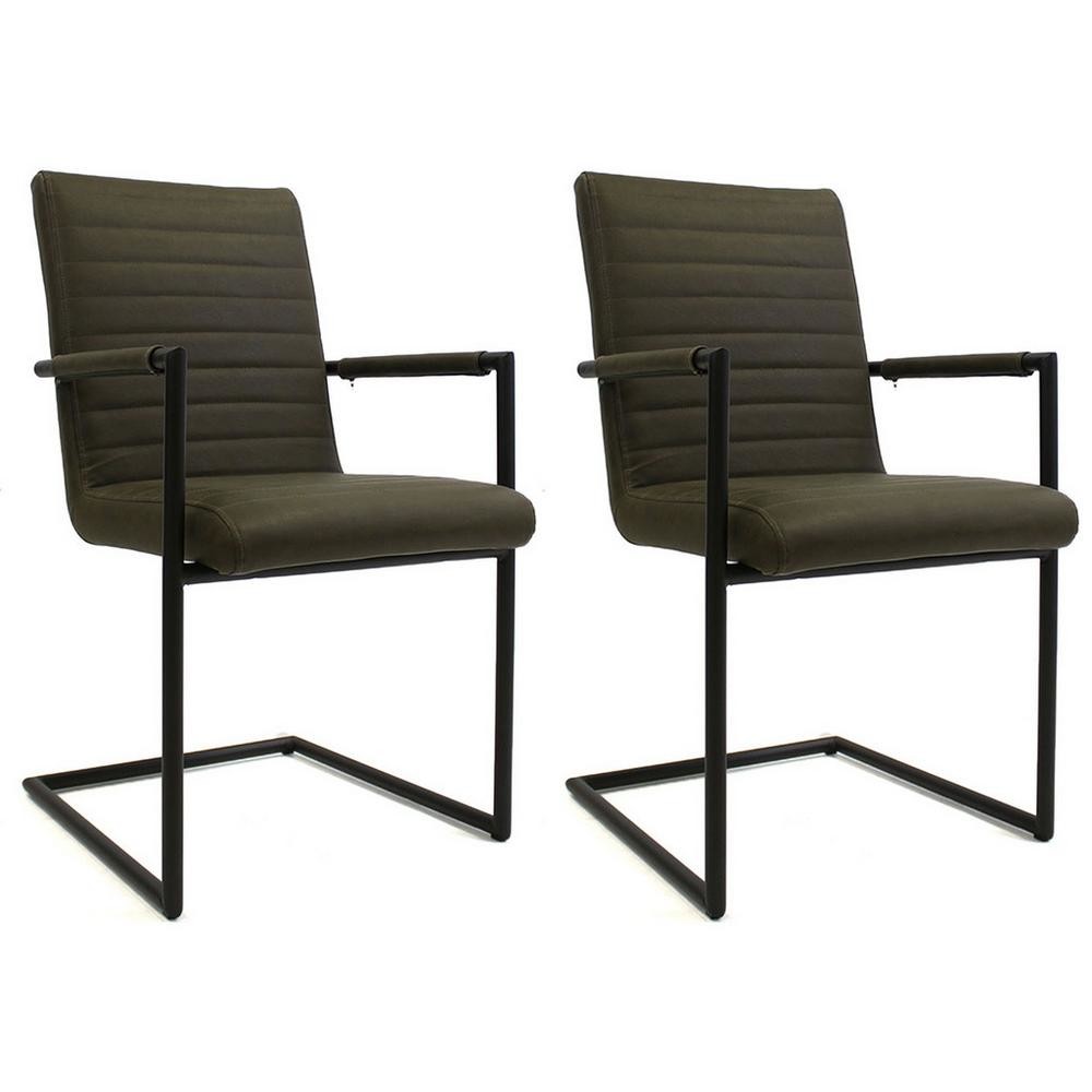 Sada Stoličiek S Podrúčkami Bars, Tmavozelená