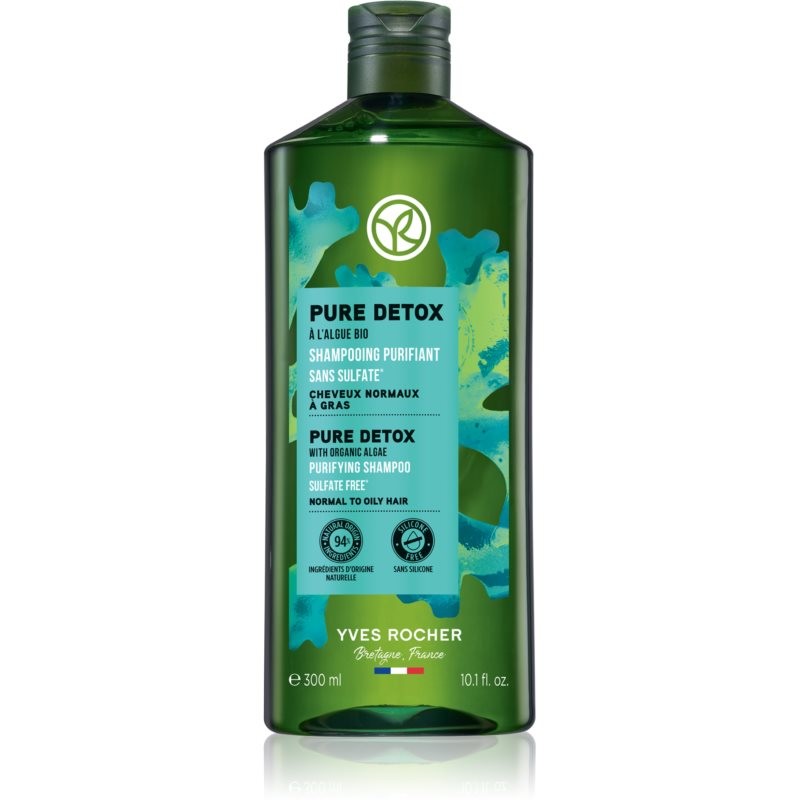 Yves Rocher Pure Detox čiastiaci detoxikačný šampón 300 ml