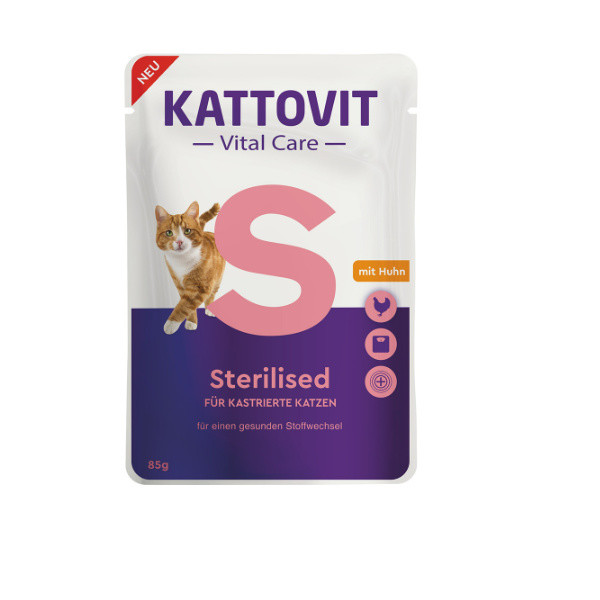 Kattovit Vital Care Sterilised Pouches Chicken - 12 x 85 g