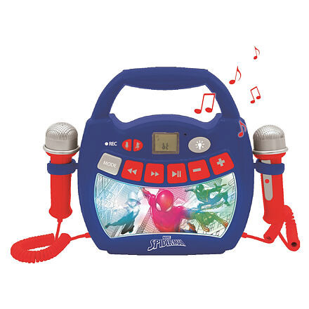 Lexibook Reproduktor karaoke Spider-Man s mikrofónmi a osvetlením