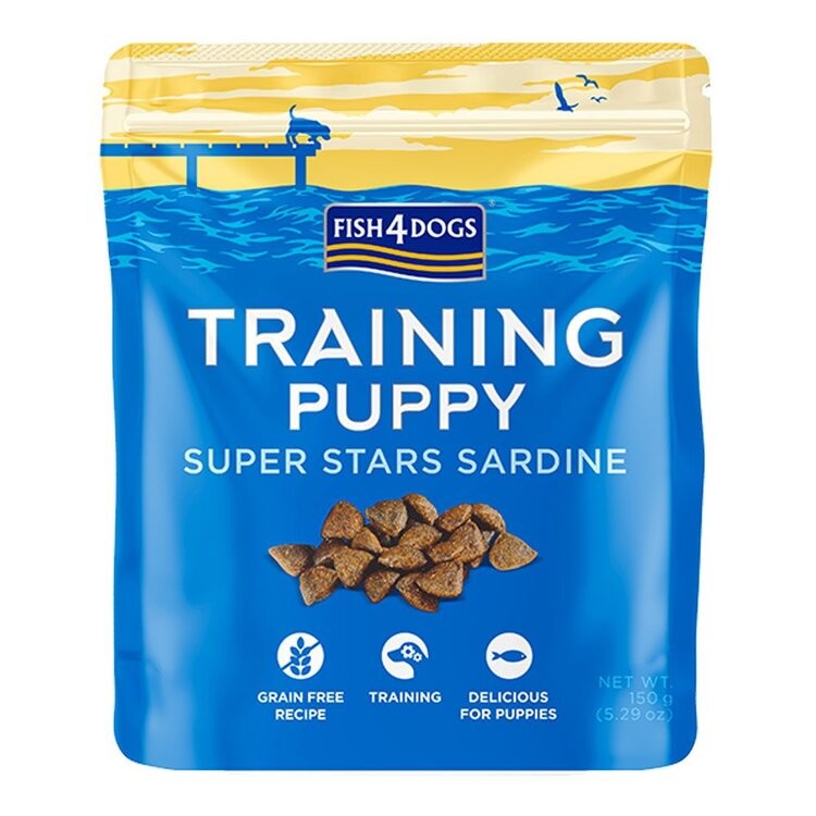 FISH4DOGS Tréningové maškrty pre šteniatka sardinka 150 g