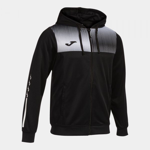 ECO SUPERNOVA ZIP-UP HOODIE BLACK WHITE 2XS