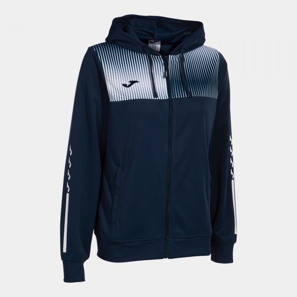 ECO SUPERNOVA ZIP-UP HOODIE NAVY WHITE 2XS