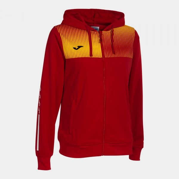 ECO SUPERNOVA ZIP-UP HOODIE RED YELLOW 2XS