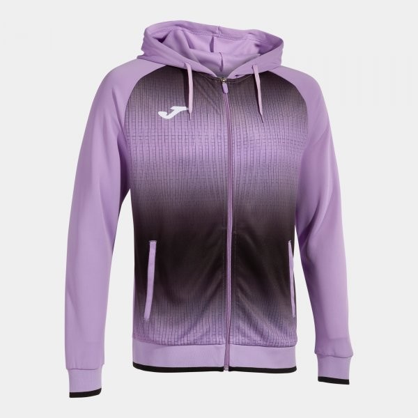 TIGER V ZIP-UP HOODIE PURPLE BLACK 2XL