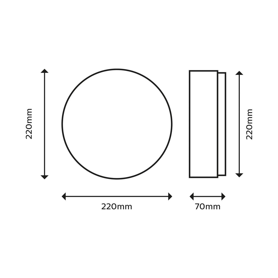 Philips Doris stropné LED svetlo 2700K čierna 28cm