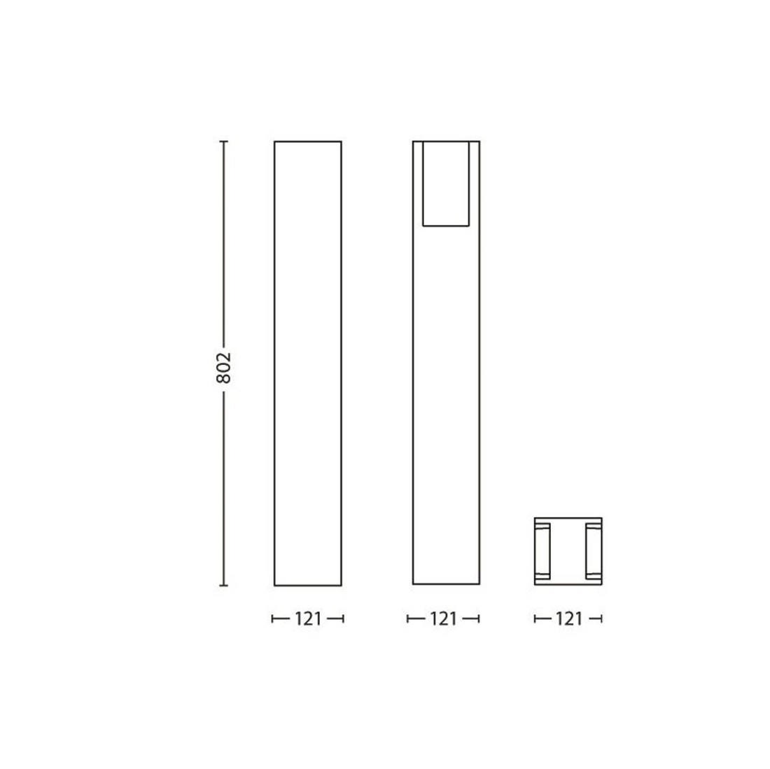 Philips myGarden Bridge svietidlo E27 antracitová