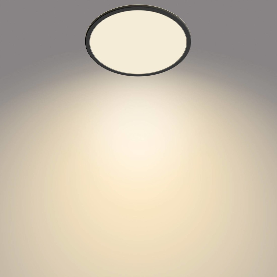 Philips Superslim LED IP44 2 700K Ø 29,5 cm čierna