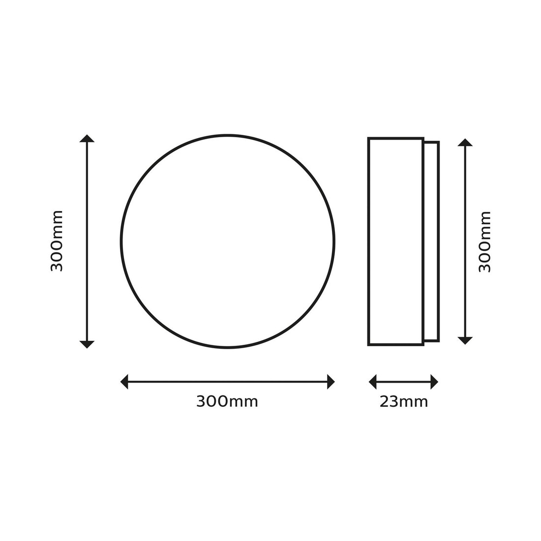 Philips Superslim LED IP44 2 700 K Ø 29,5 cm biela
