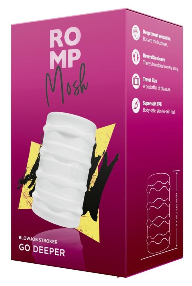 ROMP Mosh - flexible travel masturbator (transparent)