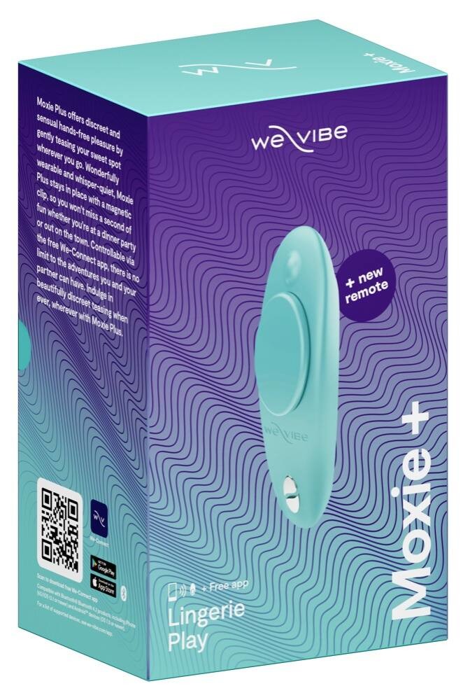 We-Vibe Moxie+ - rechargeable, wireless, smart clit vibrator (turquoise)