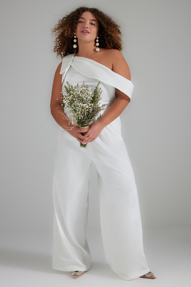 Trendyol Curve Plus Size Jumpsuit - Black - Fitted