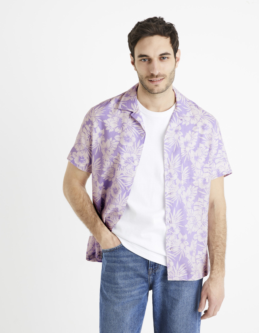 Celio Linen Shirt Dafleuris - Men