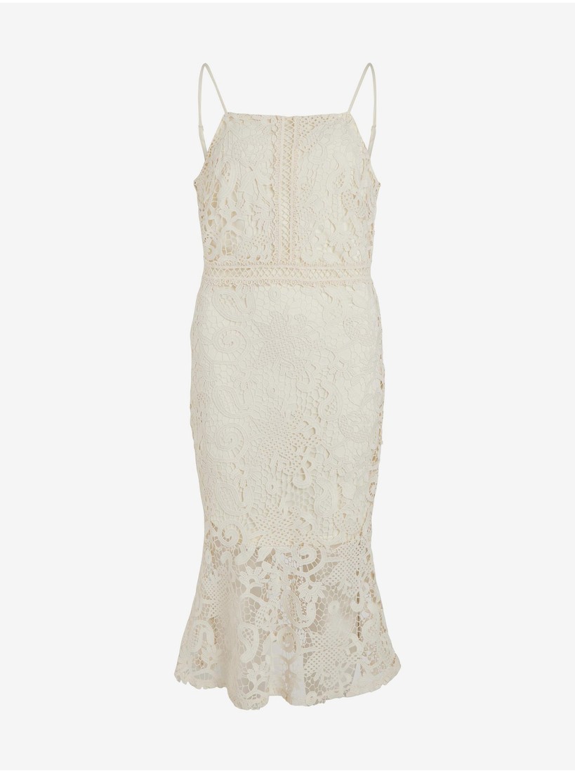 Creamy Women's Lace Midishdresses VILA Capella - Ladies