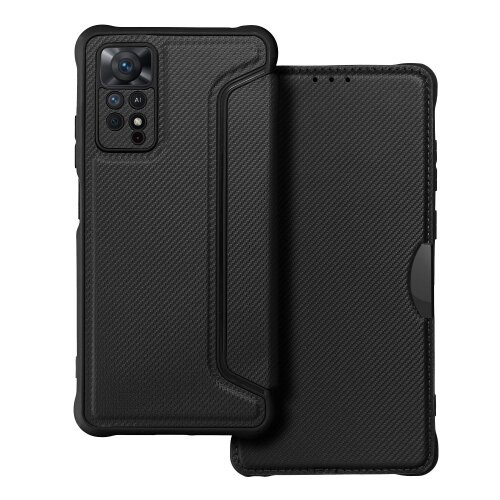 Puzdro Razor Book Xiaomi Redmi Note 11 Pro/11 Pro 5G - čierne