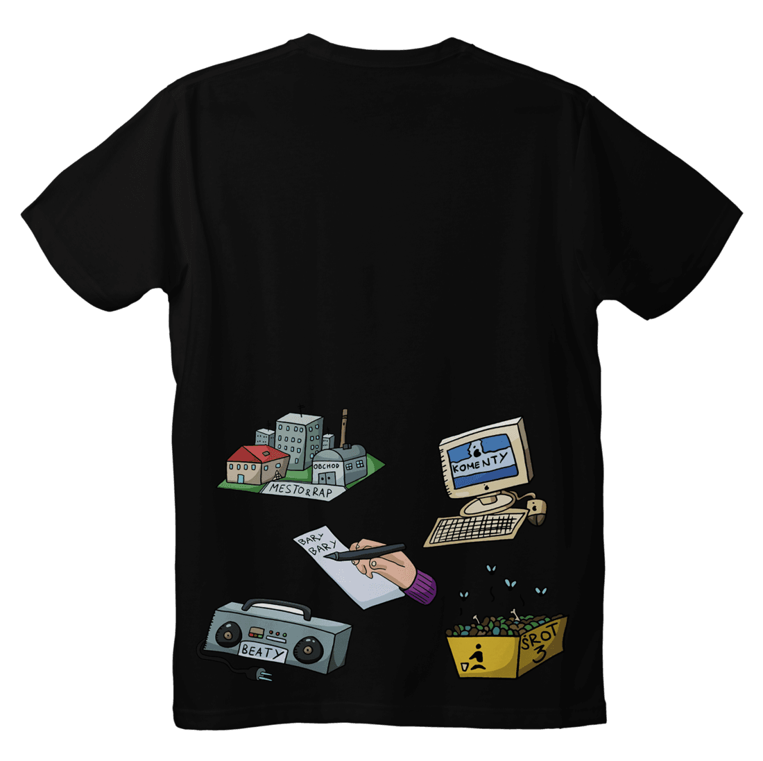 Gleb tričko Rapinbox Čierna S