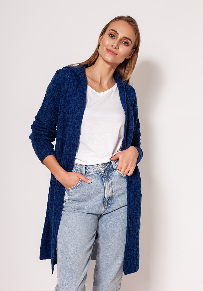 Sveter na zapínanie model 177140 MKM 2XL/3XL