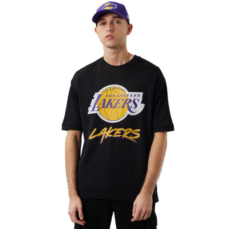 Pánske tričko NBA Los Angeles Lakers Script Mesh Tee M 60284737 - New Era XL