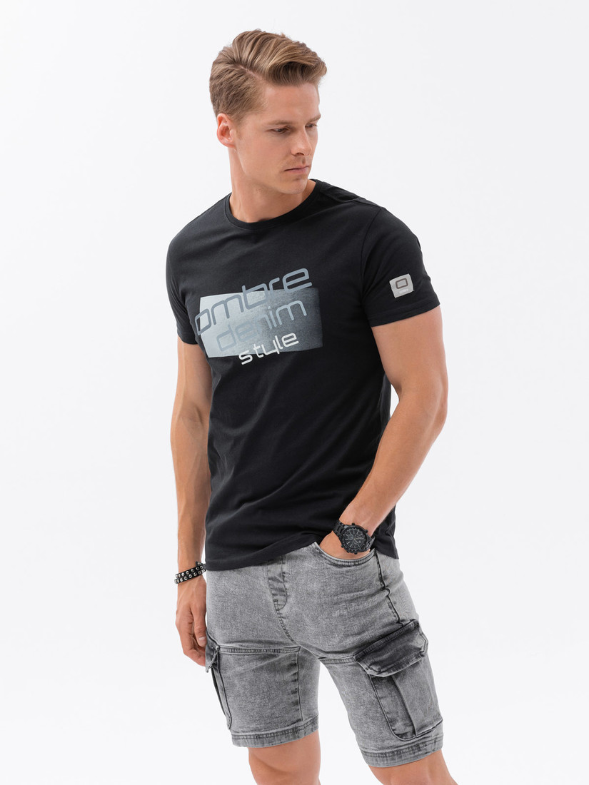 Ombre Men's printed cotton t-shirt