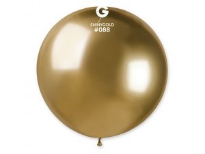 Gemar Guľatý chrómový balónik SHINY zlatý 80 cm