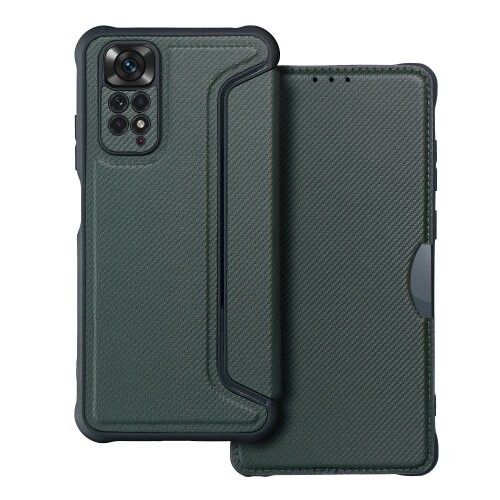 Puzdro Razor Book Xiaomi Redmi Note 11/11s - zelené