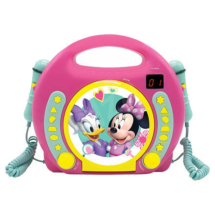 Lexibook Prenosný CD prehrávač Disney Minnie s 2 mikrofónmi