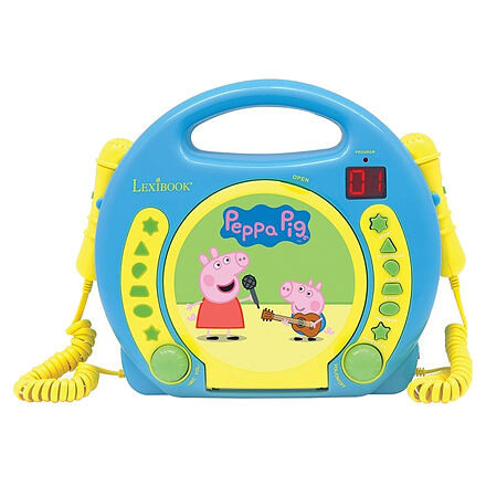 Lexibook Prenosný CD prehrávač Prasiatko Peppa s 2 mikrofónmi