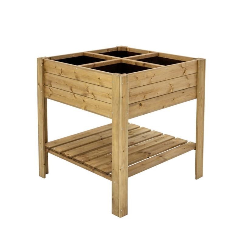Asko a.s. Záhon na vysokých nohách - 4 oddiely - 88 x 80 x 80 cm
