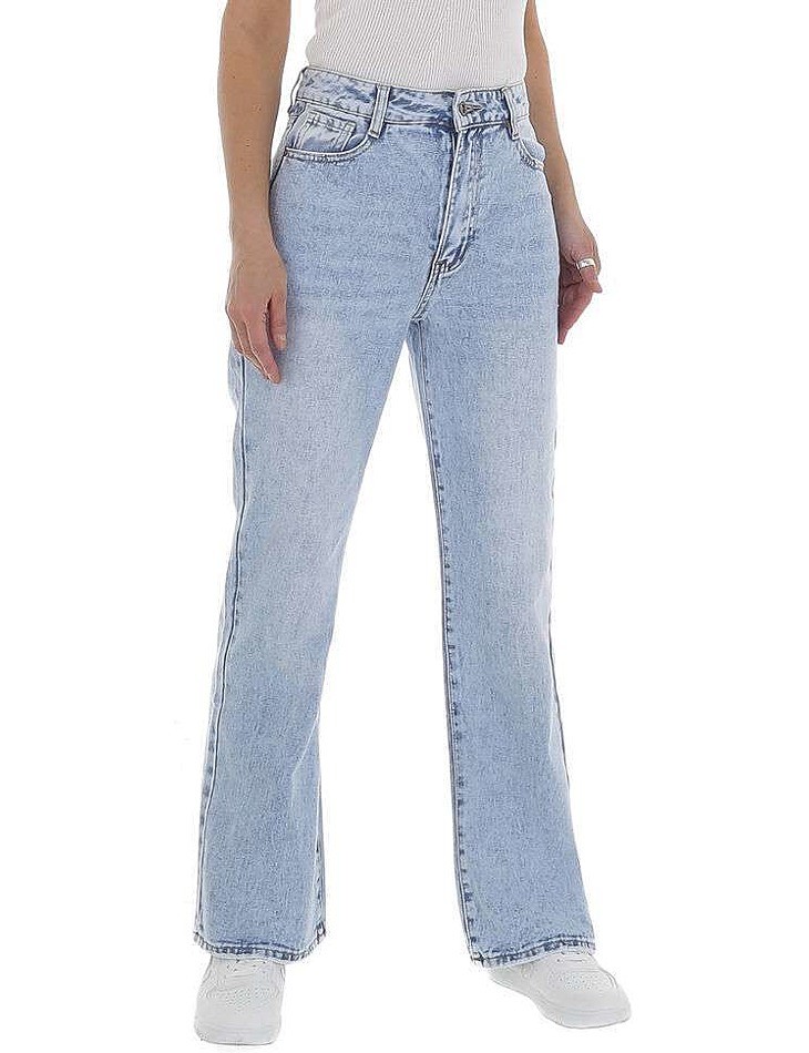 Dámske rovné džínsy značky Laulia - L.blue