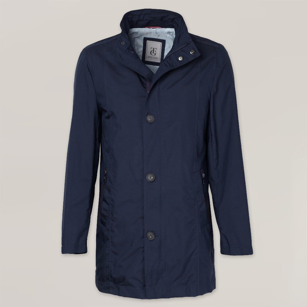 Pánska ľahká bunda tmavomodrej farby 15284