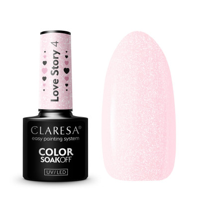 Gél lak CLARESA Love Story 4 5ml Ružová